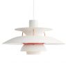 Louis Poulsen Modern White PH5 Pendant Light by Poul Henningsen