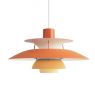 Louis Poulsen Orange PH5 Pendant Light by Poul Henningsen