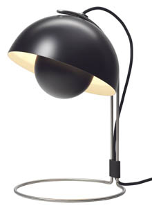 Panton Flowerpot Table Lamp VP4 - Matte Black Table Lamp