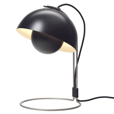 Panton Flowerpot Table Lamp VP4 - Matte Black Table Lamp