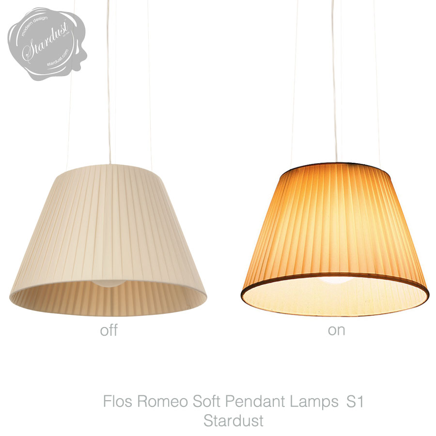 Flos Romeo Soft S Pendant Light Model S1 S2 By Starck Stardust Flos Romeo Soft S Pendant Light