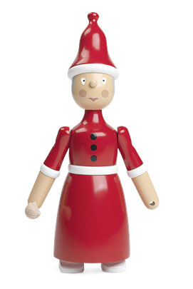 Rosendahl: 8" Wood Mrs. Santa Clara by Kay Bojesen