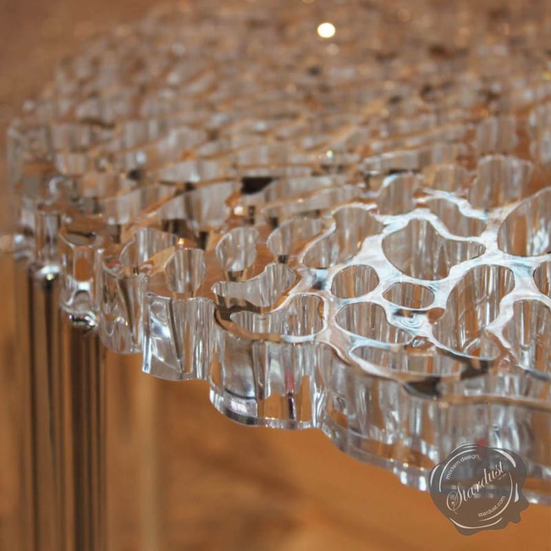 Kartell T-Table Modern Round Coffee/End Table by Patricia Urquiola