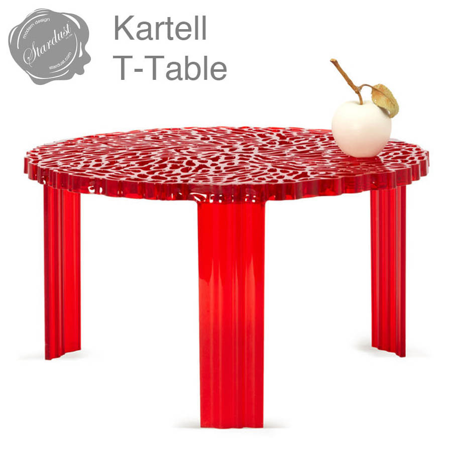T Table 310 Kartell Kartell T Table Modern Round Coffee End By Patricia Urquiola