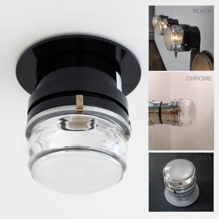 Oluce Fresnel® Wet Location Flush Mount Ceiling Light