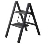 Folding UltraSlim Aluminum 2-Step Ladder Stool 300 Load Capacity