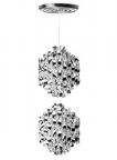 Verpan Spiral Double SP2 Modern Chandelier Light by Verner Panton