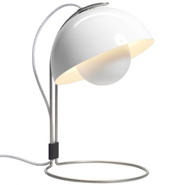 Panton Flowerpot Table Lamp VP4 - Matte White Table Lamp