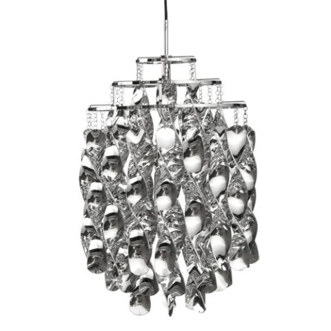Verner Panton Spiral Pendant Lamp Chrome Mini