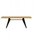 Vitra EM Table by Jean Prouve in Solid Natural Oak
