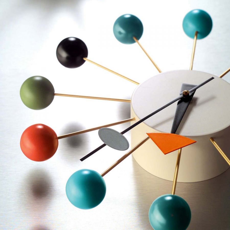 Vitra Multicoloured Ball Clock By George Nelson W Multiball - Vitra Multicoloured Ball Clock By George Nelson vitra multicoloured ball clock by george nelson w multiball - vitra multicoloured ball clock by george nelson