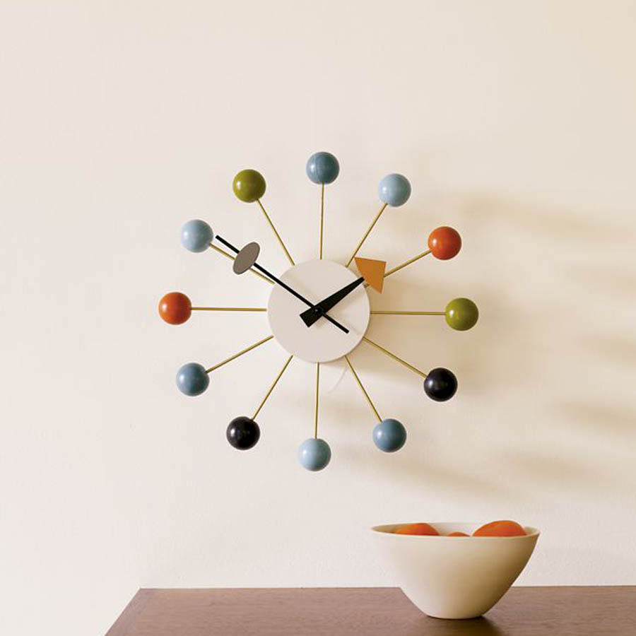 Vitra Multicoloured Ball Clock By George Nelson W Multiball - Vitra Multicoloured Ball Clock By George Nelson vitra multicoloured ball clock by george nelson w multiball - vitra multicoloured ball clock by george nelson