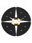 4-Leaf Lucky Clover PETAL Clock by George Nelson from Vitra - Black