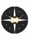 4-Leaf Lucky Clover PETAL Clock by George Nelson from Vitra - Black