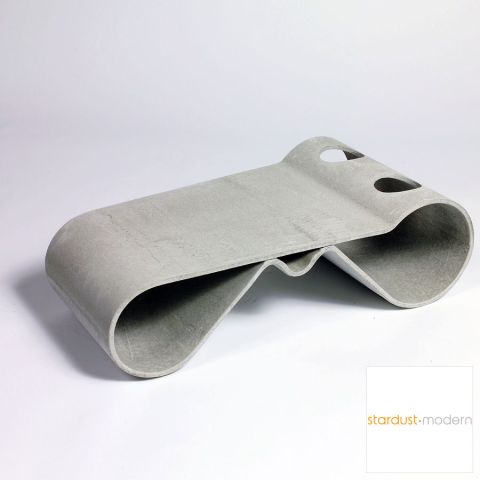 Loop Table Modern Concrete Outdoor Table by Willy Guhl