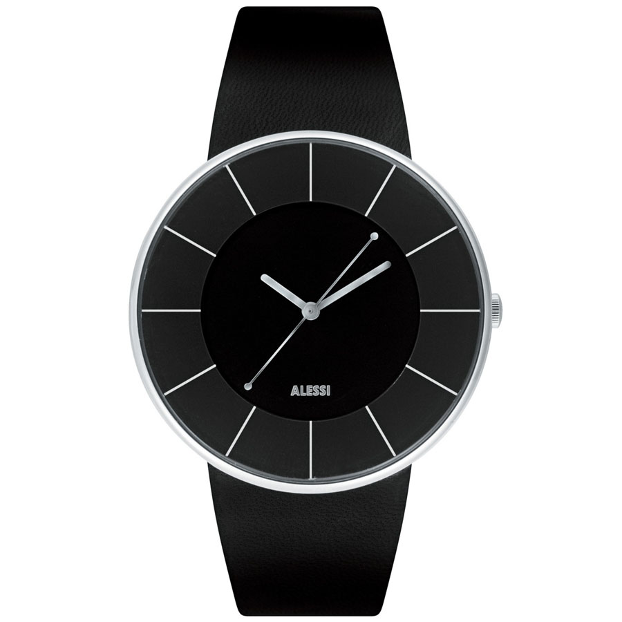 Alessi Al Mm Luna Men's Italian Designer Watch Black - Alessi Al Luna Watch alessi al mm luna men's italian designer watch black - alessi al luna watch