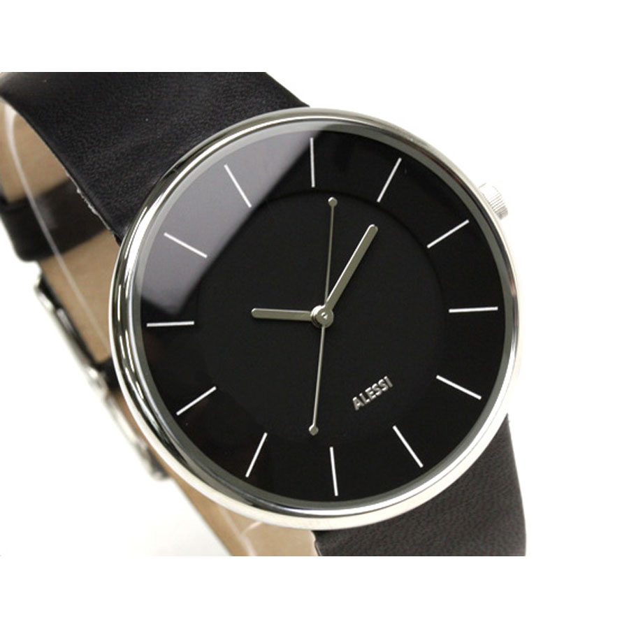 Alessi Al Mm Luna Men's Italian Designer Watch Black - Alessi Al Luna Watch alessi al mm luna men's italian designer watch black - alessi al luna watch