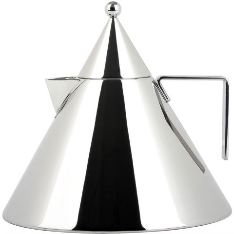 Alessi Il Conico Tea Kettle Stainless Steel by Aldo Rossi