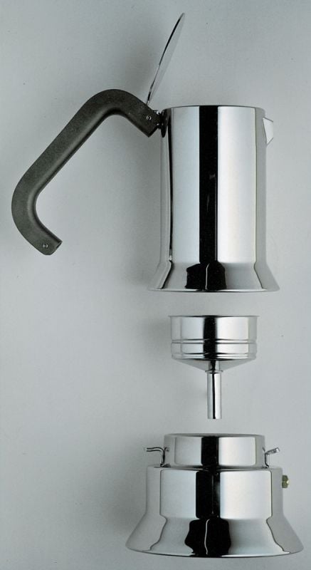 Alessi Espresso Coffee Maker 9090 by Richard Sapper Stardust Modern