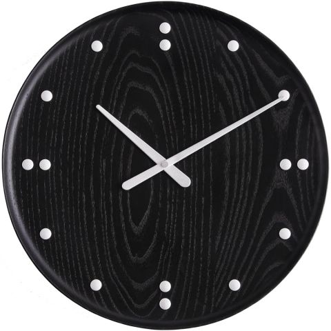 Finn Juhl FJ Wood Clock by Architectmade, Black