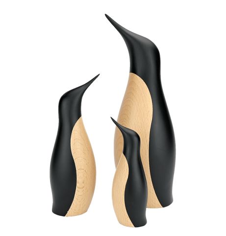 Architectmade Penguin Wood Figurine by Hans Bunde