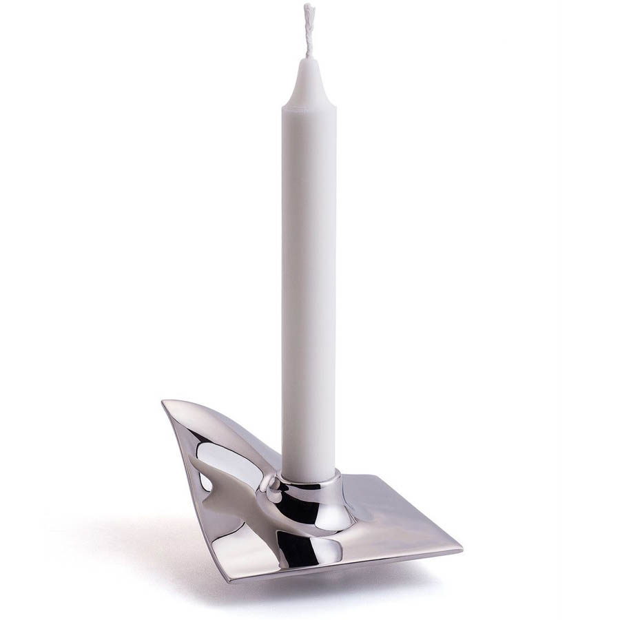 Quartet Stainless Steel Taper Candle Holder by Architectmade Stardust