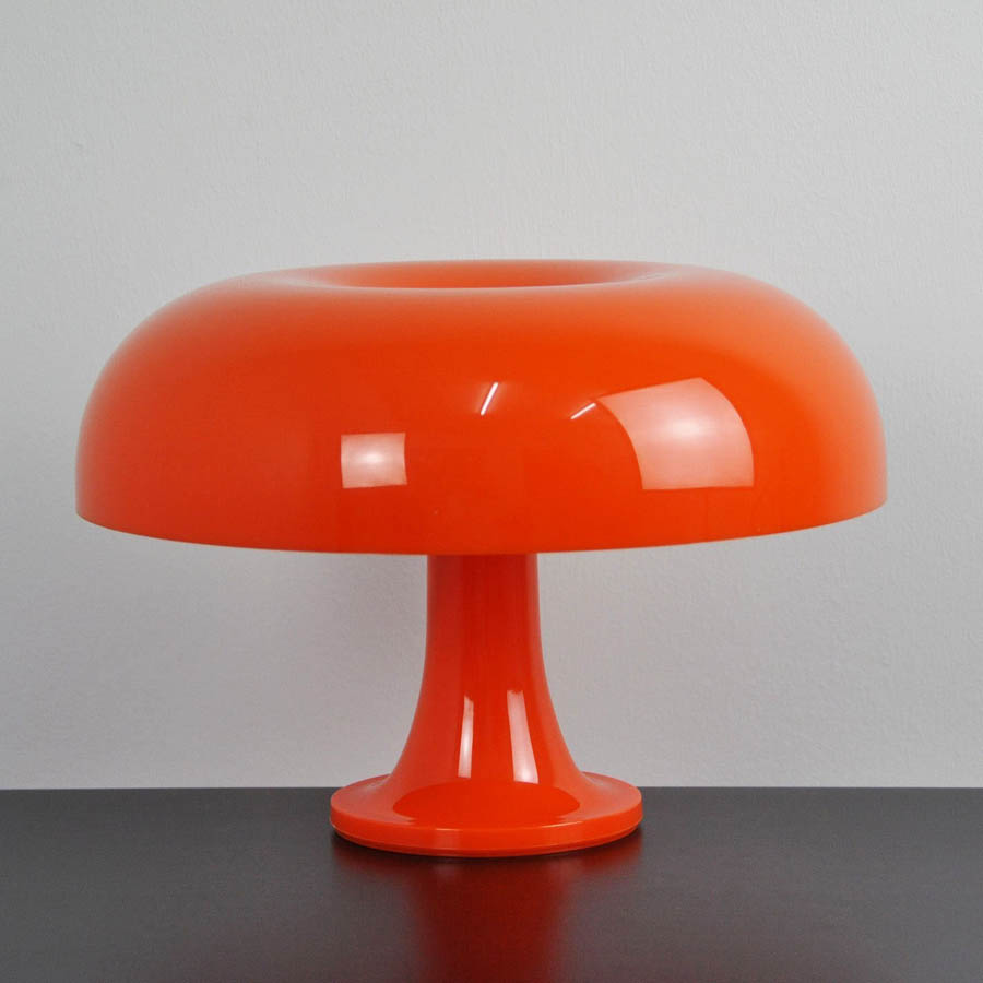 Nessino Small Table Lamp By Artemide White Orange Stardust Nessino Small Table Lamp