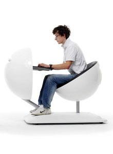 Artifort Globus Mobile Workstation Desk With Office Chair Stardust Artifort Globus Mobile Workstation Desk With Office Chair