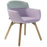 Artifort Mood 4-Dowel Legs 'Oak Wood Frame' Upholstered Chair