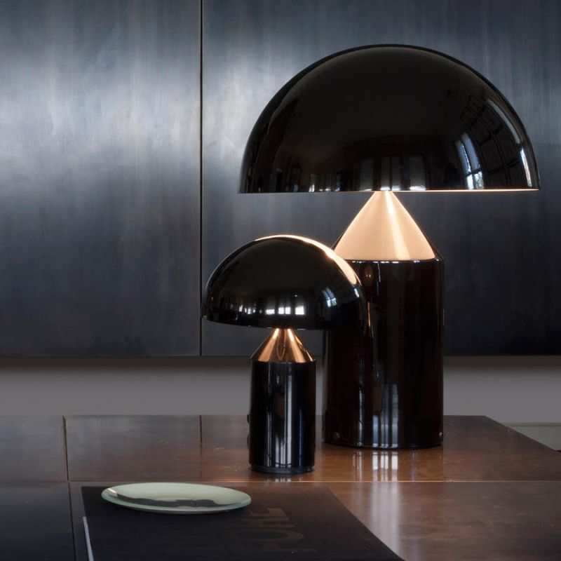 Atollo Metal Table Lamp by Vico Magistretti for Oluce Stardust Modern
