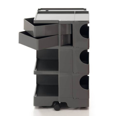 Joe Colombo Boby Organizer B32 - 3 Sections + 2 Drawers - Grey on Sale