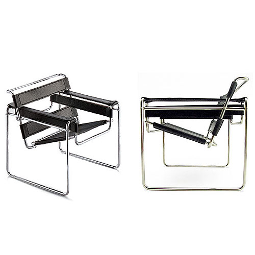 Vitra Miniature 4 75 Inch B3 Wassily Chair By Marcel Breuer Stardust