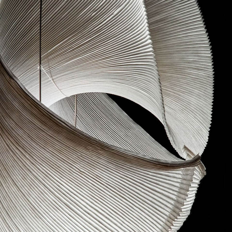 Babadul Modern Floor Lamp with Japanese Paper Shade by Ingo Maurer