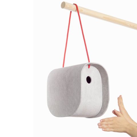 Birdy Modern Prefabricated Birdhouse in Concrete