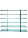 FontanaArte 2757/6 Teso Glass Book Case by Renzo Piano