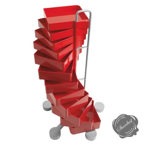 12-Drawer Spinny Tall Rolling Storage Utility Cart on Wheels
