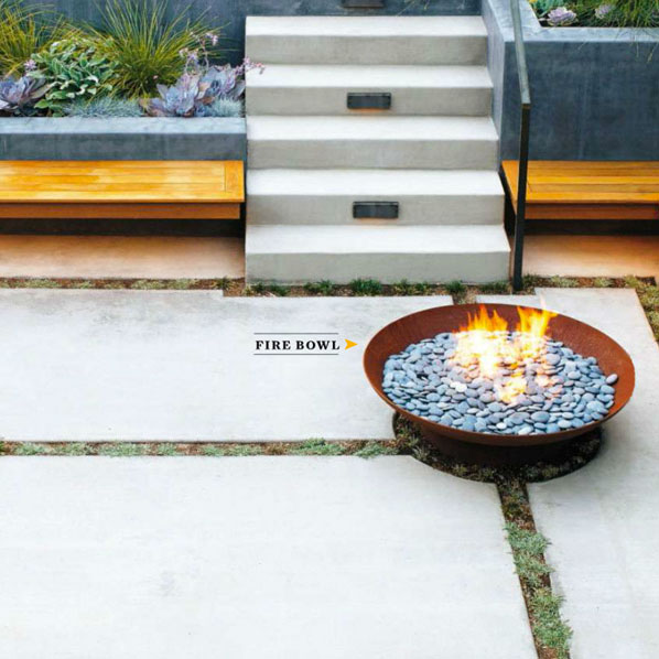 Paloform Bol Round Fire Bowl Pit In, Round Gas Fire Pit