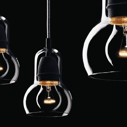 Unique Mega Bulb Glass Pendant Light by Sofie Refer Stardust