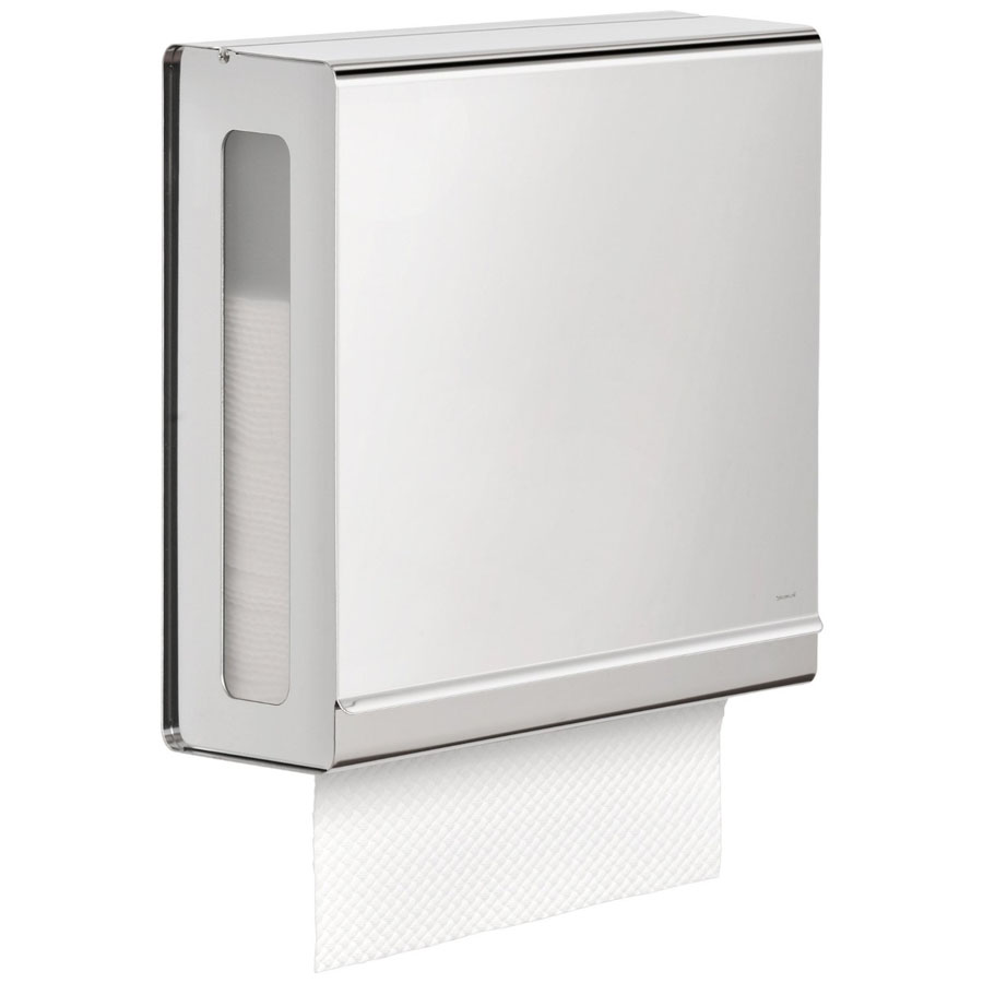HIIMIEI Acrylic Wall Mounted Paper Hand Towel Dispenser Folded Hand Towel for 
