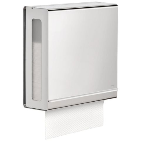 C-Fold Towel Dispenser in Polished Stainless Steel