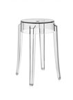 Charles Ghost Modern Bar Stool by Kartell - Clear Acrylic