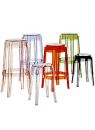 Charles Ghost Modern Bar Stool by Kartell - Clear Acrylic