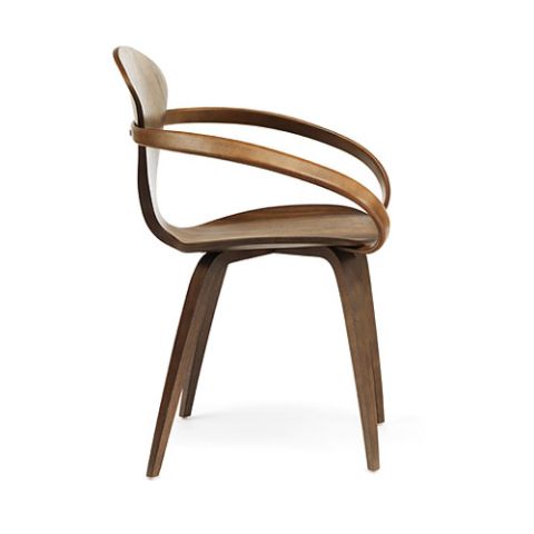 Norman Cherner Armchair in Classic Walnut