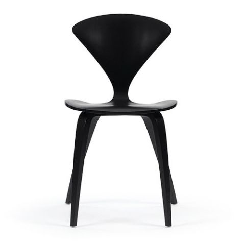 Norman Cherner Side Chair in Ebony Lacquer