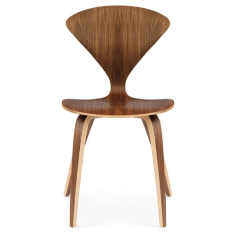 Norman Cherner Side Chair in Natural Walnut