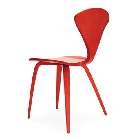 Norman Cherner Side Chair in Stella Orange