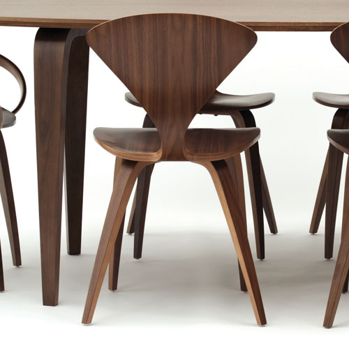Norman Cherner Side Chair In Natural Walnut
