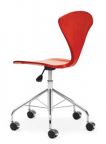 Norman Cherner Office Task Chair Swivel Base Stella Orange Seat