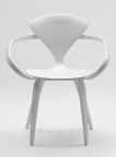 Norman Cherner Armchair in White Lacquer