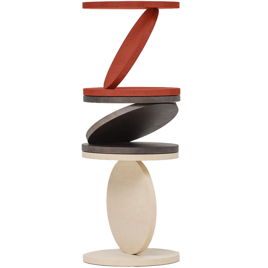 Match Point Unique Modern Side Table by Baleri Italia